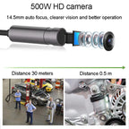 TESLONG NTS500 8mm Dual Lens 5m Industrial Pipeline Endoscope with 5 inch HD Screen — view 5