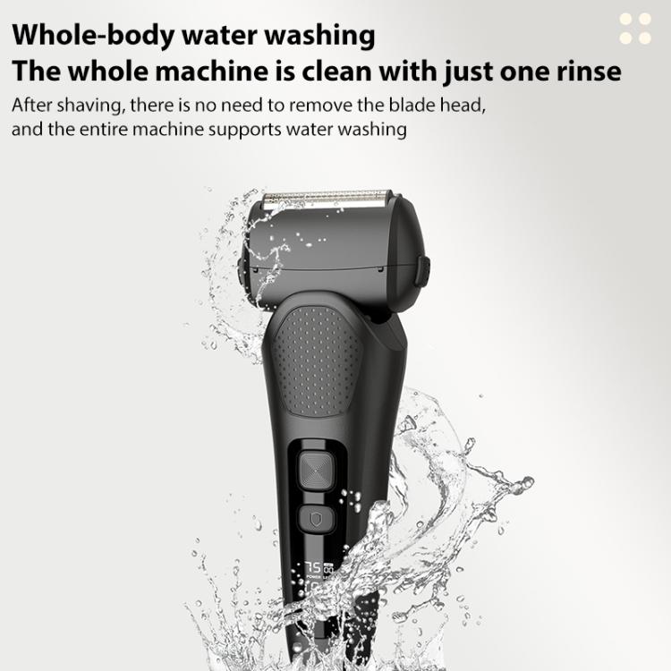 Full Body Washable LED Digital Display Reciprocating Electric Shaver — view 9