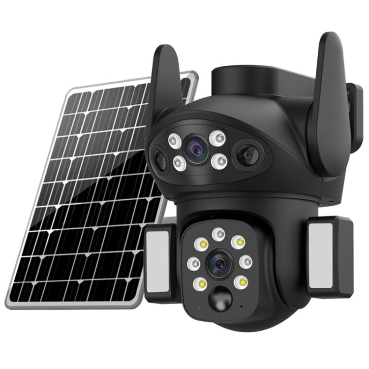 X7 2MP Multi-lens Panoramic Solar Surveillance PTZ Dome Camera