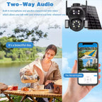 X7 2MP Multi-lens Panoramic Solar Surveillance PTZ Dome Camera