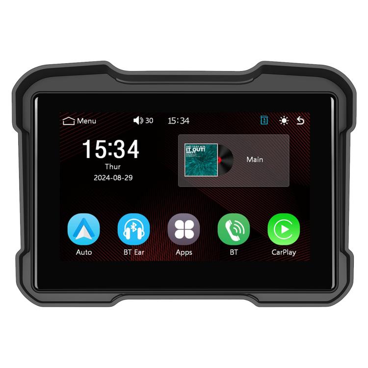 Motorcycle Wireless CarPlay and Android Auto 5 inch HD Screen Waterproof Navigator