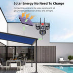 D31 9MP Multi-lens Panoramic Solar Surveillance PTZ Dome Camera