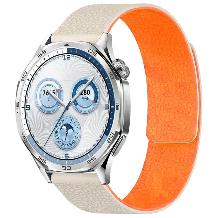 xDfind Flat Head Litchi Texture Magnetic Silicone Watch Band — view 18