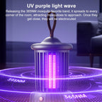 Rechargeable Portable Light Trapping Electric Mosquito Killer Lamp — Grey