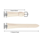 H-shaped Metal Buckle Leather Watch Band