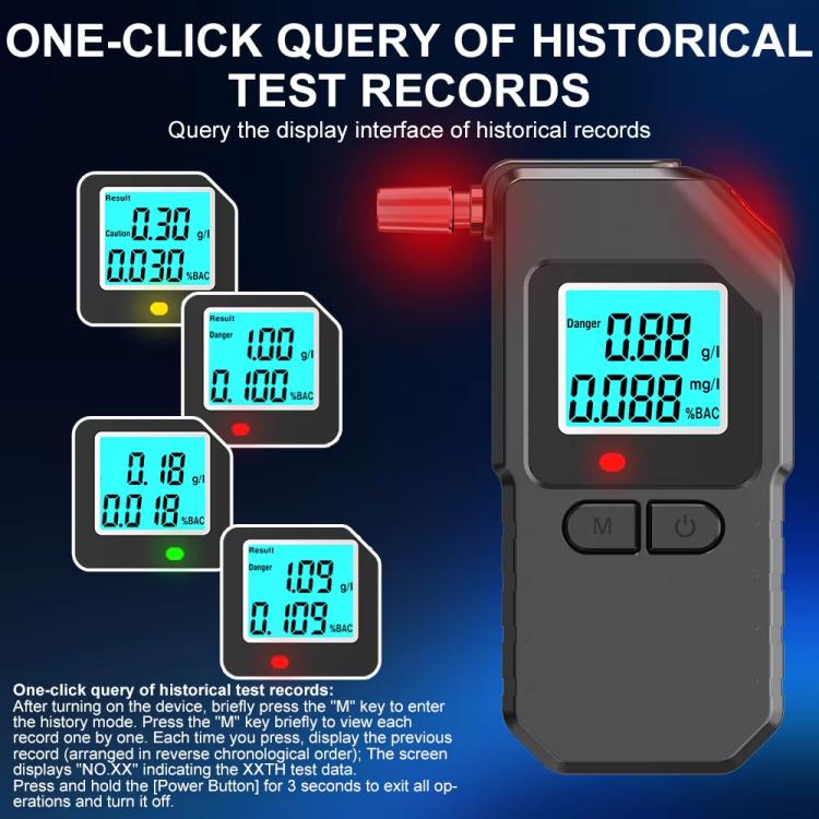 Home Digital Display Blow-type Alcohol Tester Alcohol Detector