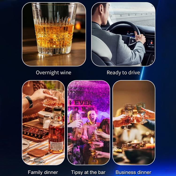 D2000 HD IPS Screen Portable Blow-Type High-Precision Alcohol Content Tester