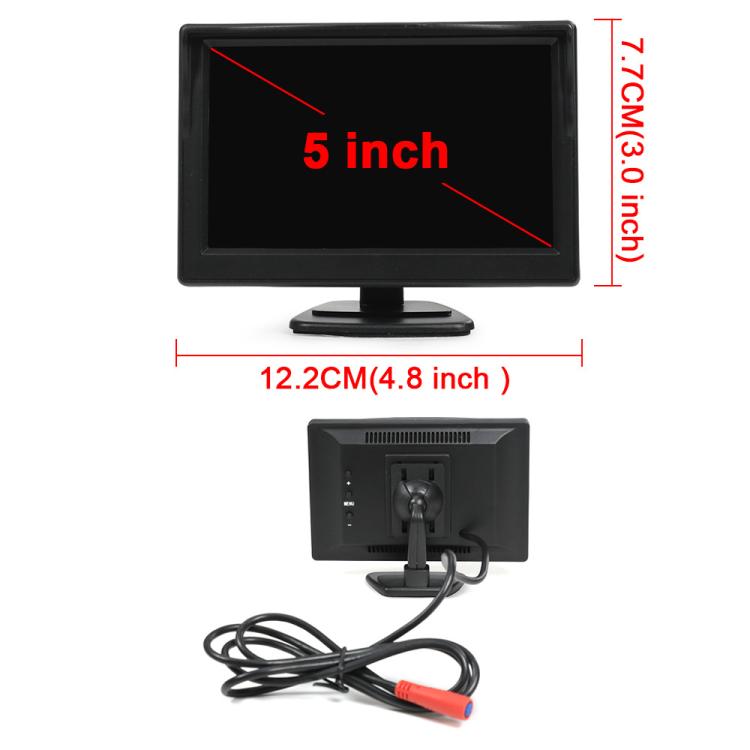 1080P 5 inch HD Display Screen Side Front Blind Spot Camera Image Assistance System Kit — view 9
