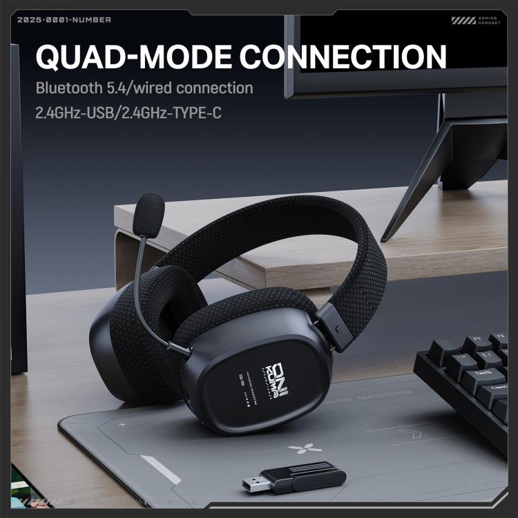 ONIKUMA GT839 Bluetooth 5.4 2.4G Wired E-sports Game Headset