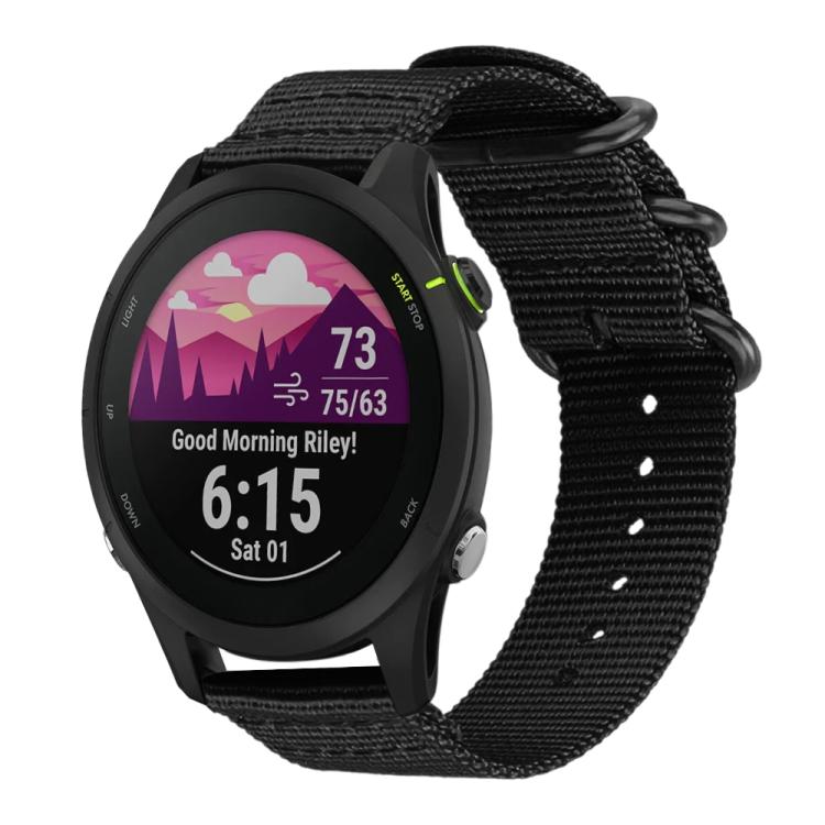 xDfind Ring Buckle Nylon Canvas Watch Band — 24mm