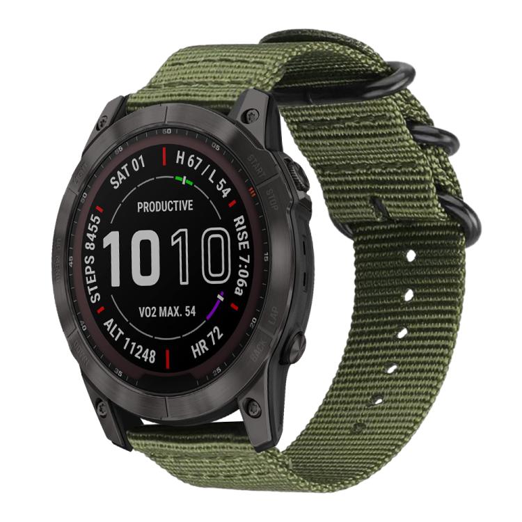 xDfind Ring Buckle Nylon Canvas Watch Band — Midnight Blue