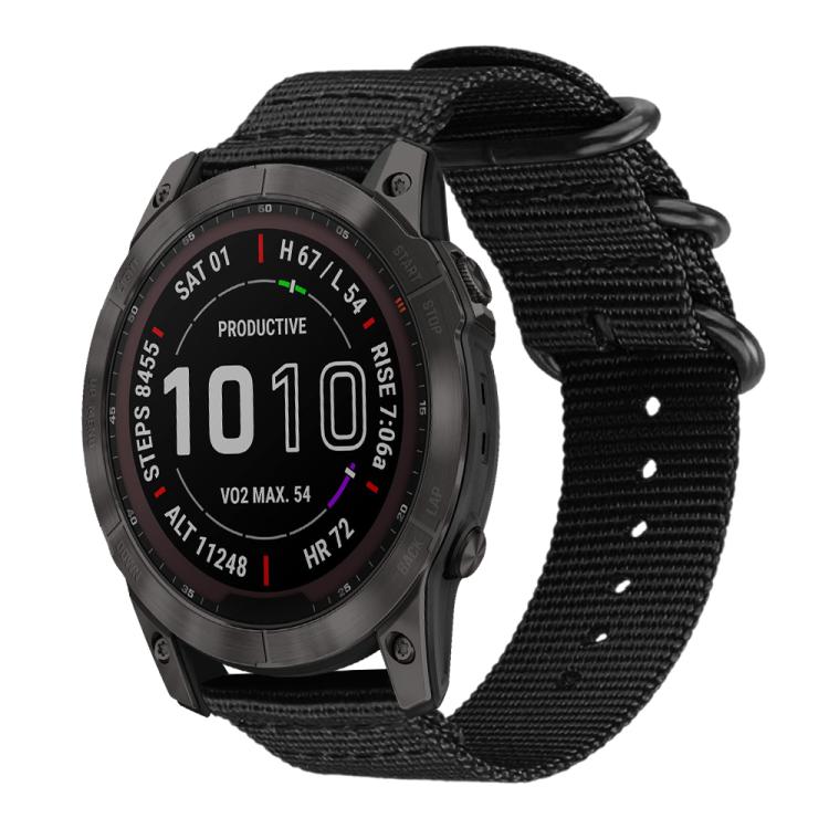 xDfind Ring Buckle Nylon Canvas Watch Band — Orange
