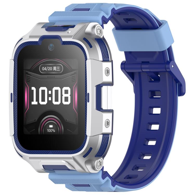 Children Smart Watch Two Color Silicone Watch Band — Cherry Red