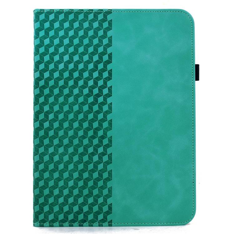Rotatable Rhombus Embossed Smart Leather Tablet Case — For iPad mini 8 2026