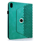Rotatable Rhombus Embossed Smart Leather Tablet Case — For iPad Air 11 2026 / 2025 / 2024