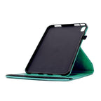 Rotatable Rhombus Embossed Smart Leather Tablet Case — For iPad 9.7 2018 / 2017 / Air 2 / 1