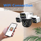 ESCAM PT223 3x4MP HD Motion Detection WiFi Three-screen PTZ IP Camera