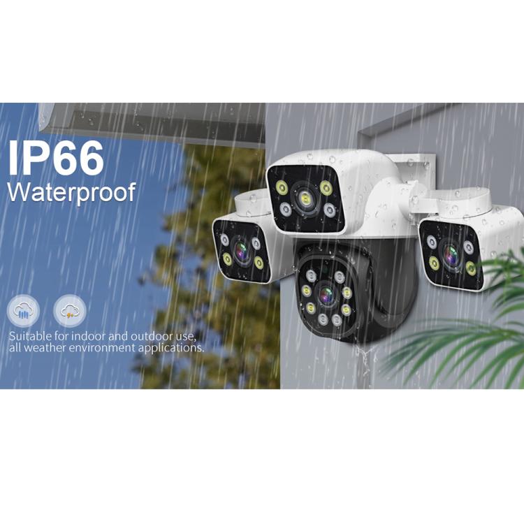 ESCAM PT223 3x4MP HD Motion Detection WiFi Three-screen PTZ IP Camera