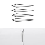 4pcs / Set Car Door Anti-collision PVC Strip, Size: 15x2.5cm