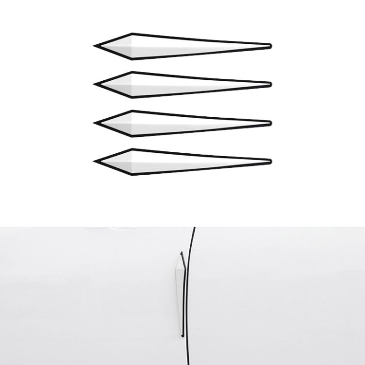 4pcs / Set Car Door Anti-collision PVC Strip, Size: 15x2.5cm