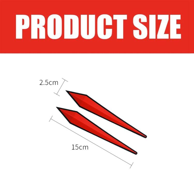 4pcs / Set Car Door Anti-collision PVC Strip, Size: 15x2.5cm