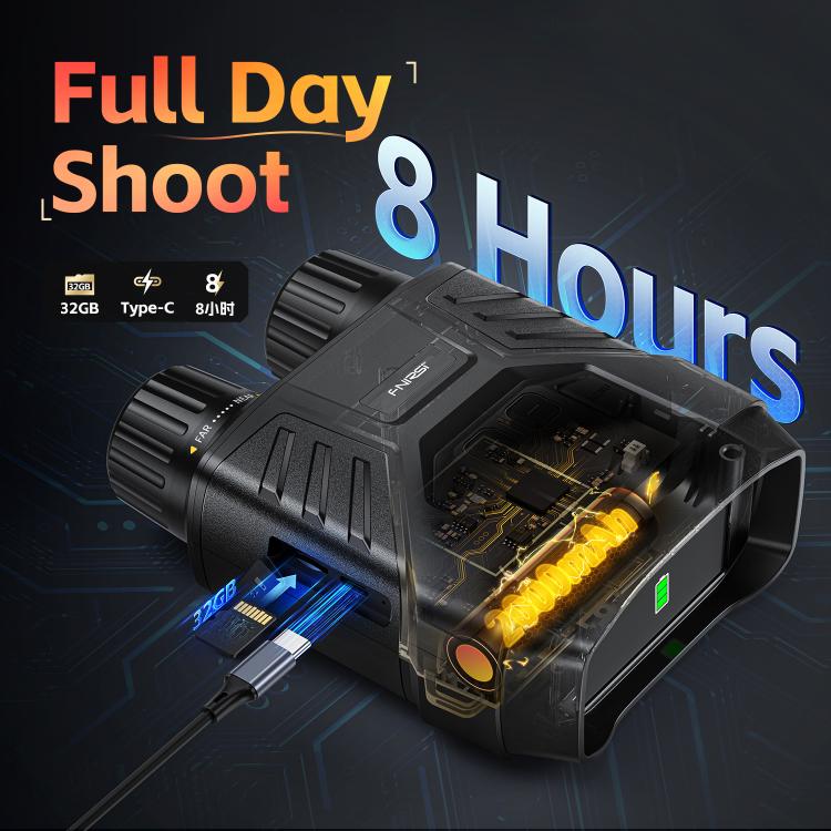 FNIRSI NVS-40 Small Portable Outdoor 4K Full Color HD Infrared Binocular Night Vision Device