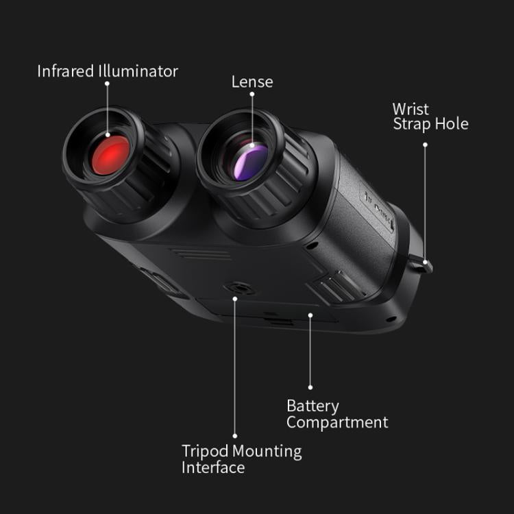 FNIRSI NVS-40 Small Portable Outdoor 4K Full Color HD Infrared Binocular Night Vision Device