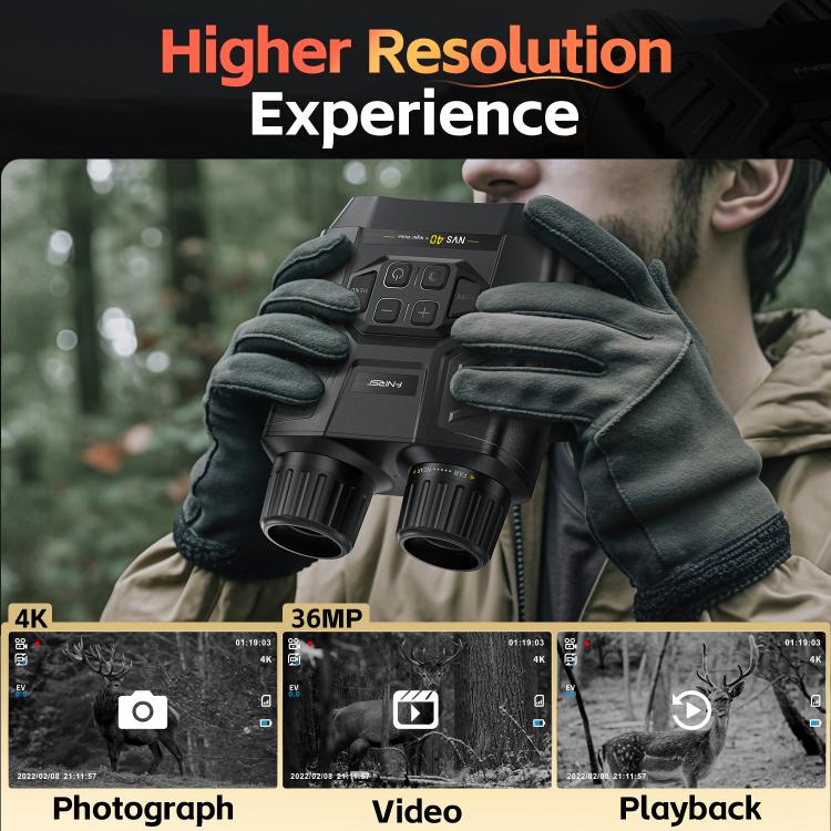 FNIRSI NVS-40 Small Portable Outdoor 4K Full Color HD Infrared Binocular Night Vision Device