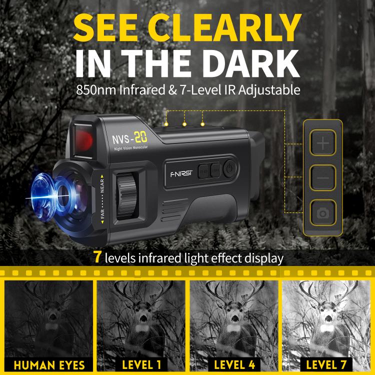 FNIRSI NVS-20 Small Portable Outdoor 4K Full Color HD Infrared Night Vision Device