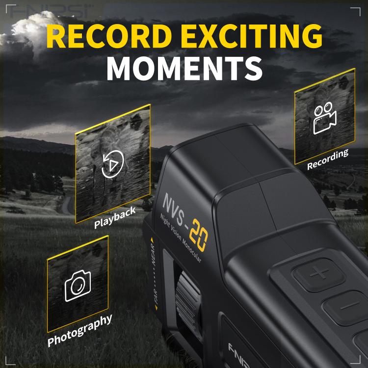 FNIRSI NVS-20 Small Portable Outdoor 4K Full Color HD Infrared Night Vision Device