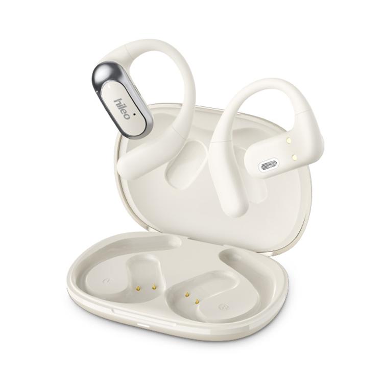 Hileo Hi95 Open-Ear Bluetooth Stereo Music Wireless Earphones — Beige