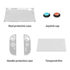 For Nintendo Switch 2 iPlay HBS-2817 6 in 1 Controller Transparent Protective Case