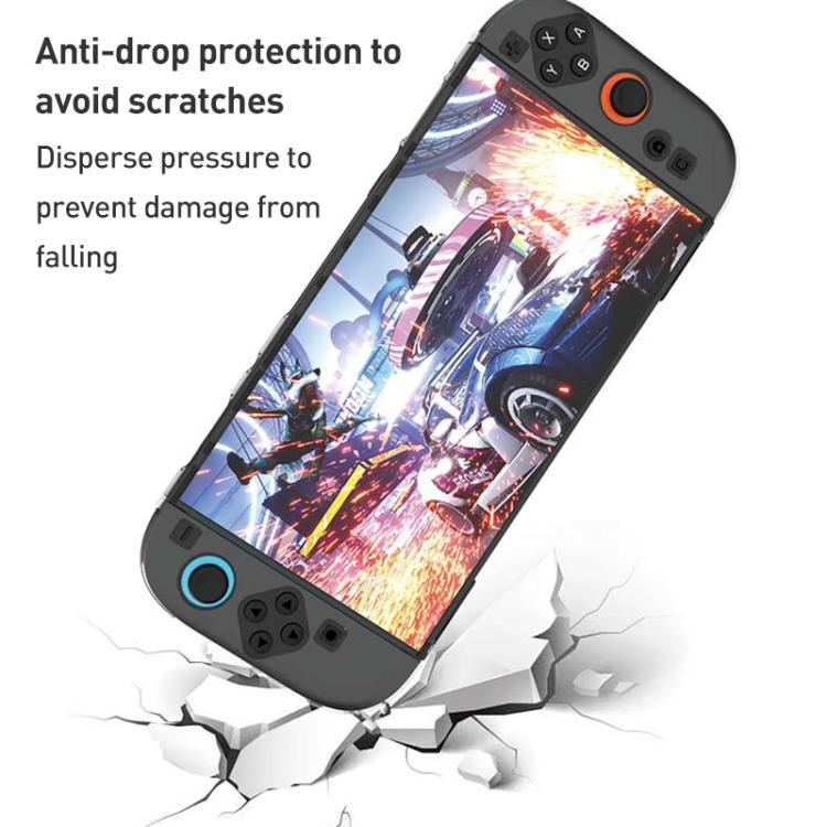 For Nintendo Switch 2 iPlay HBS-2817 6 in 1 Controller Transparent Protective Case
