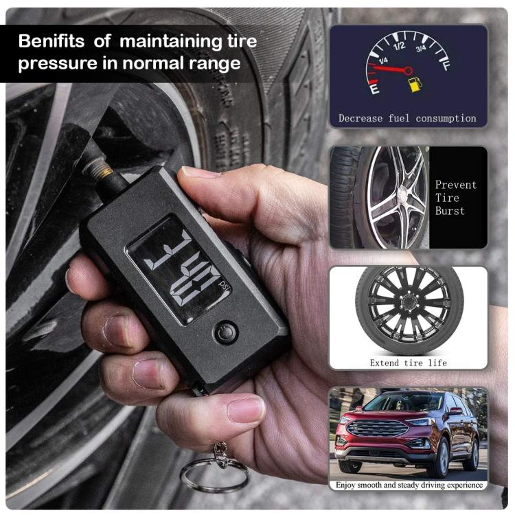 Car Digital Tire Pressure Gauge and Tire Tread Depth Gauge