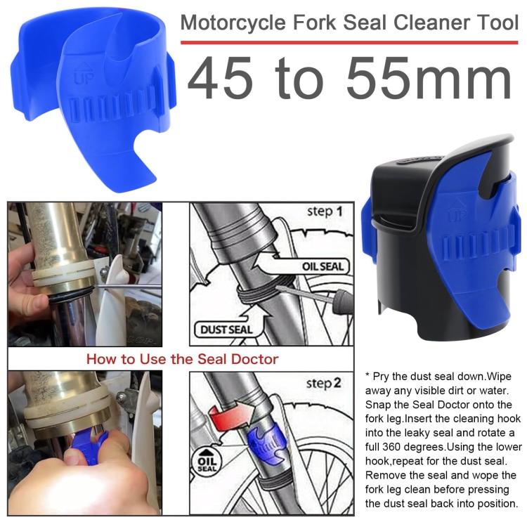 Motorcycle Fork Seal Cleaner, Front Fork Seal Cleaner Tool, Shock Repair Absorber Tool 45mm-55mm