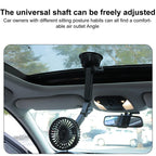 Multifunctional Car Suction Cup Fan 360 Degree Rotation Adjustable Single Head Fan — Long Rod