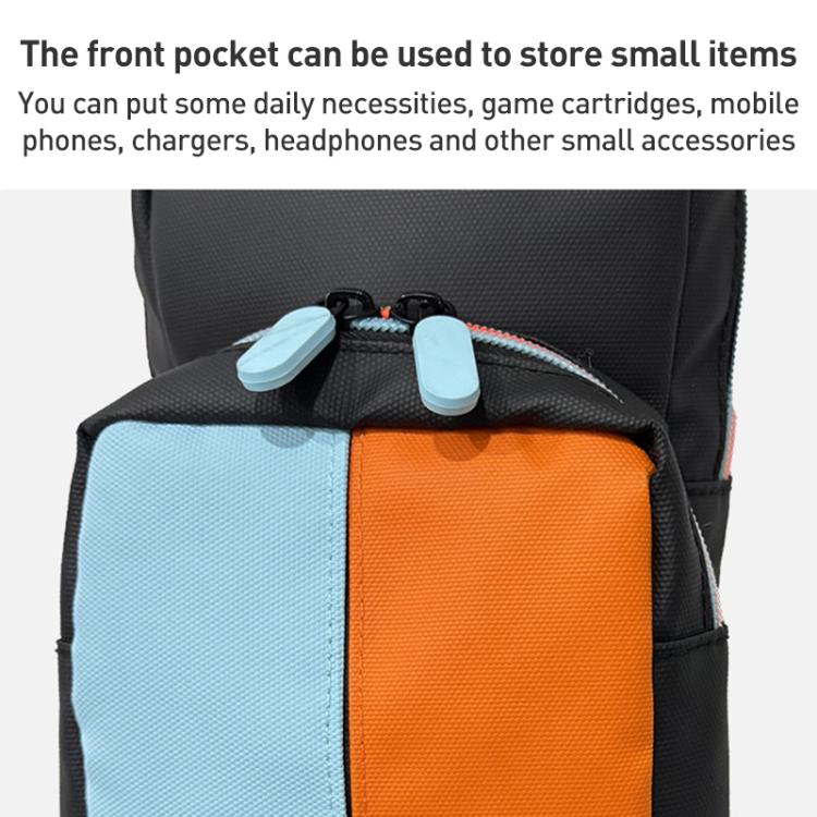 For Nintendo Switch 2 iPlay HBS-2844 Colorblock Crossbody Game Console Storage Bag