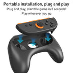 For Nintendo Switch 2 iPlay HBS-2870 4 in 1 Controller Grip Steering Wheel Combination