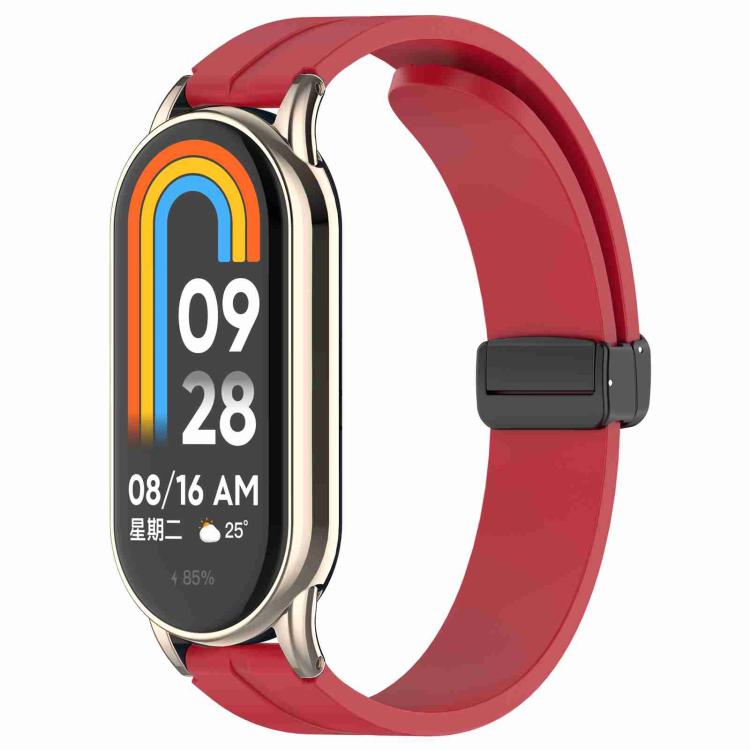 xDfind Folding Buckle Silicone Watch Band — Pink
