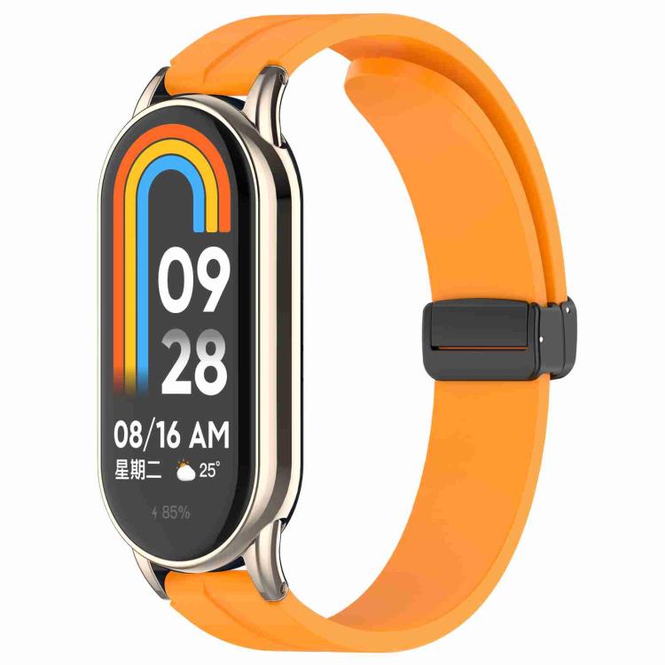 xDfind Folding Buckle Silicone Watch Band — Apricot