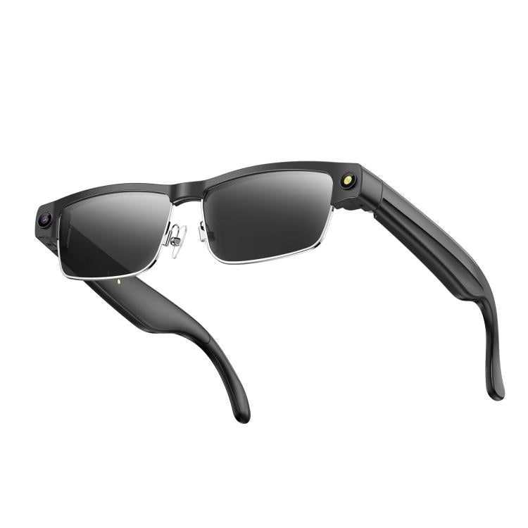 L802 Smart Glasses with 8MP HD Camera Video Recording WiFi Transmission Al Smart Voice Assistant Smart Wearable Headset — Gradient Lenses Black Frame