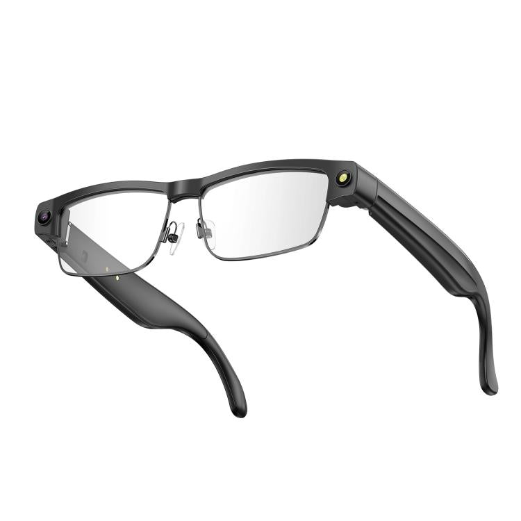 L802 Smart Glasses with 8MP HD Camera Video Recording WiFi Transmission Al Smart Voice Assistant Smart Wearable Headset — Gradient Lenses Silver Frame