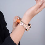 xDfind Three Beads Metal Resin Watch Band