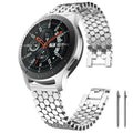 xDfind Fish Scale Texture Metal Watch Band