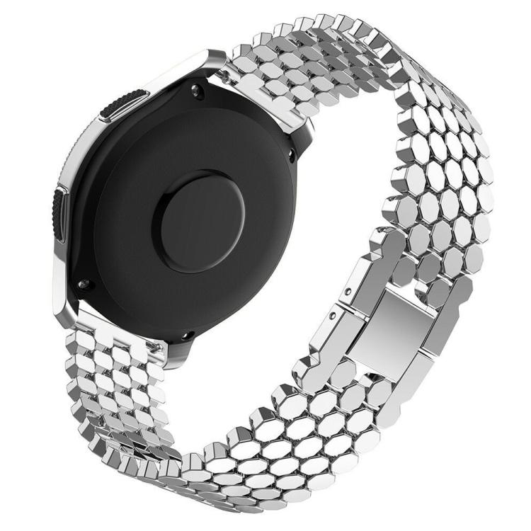 xDfind Fish Scale Texture Metal Watch Band