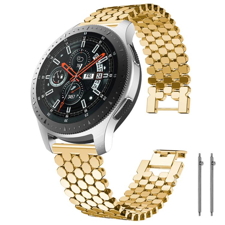xDfind Fish Scale Texture Metal Watch Band — Black