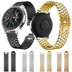 xDfind Fish Scale Texture Metal Watch Band