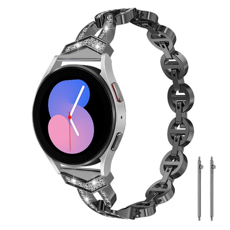 xDfind Diamond Stainless Steel Watch Band — Silver