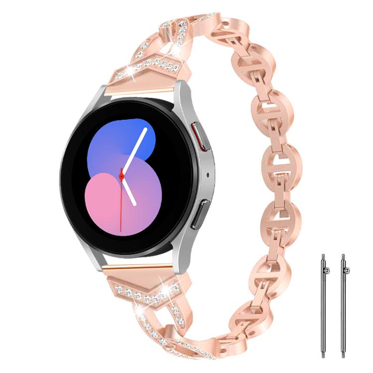 xDfind Diamond Stainless Steel Watch Band — Rose Gold