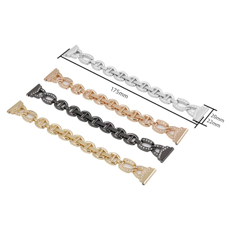 xDfind Diamond Stainless Steel Watch Band